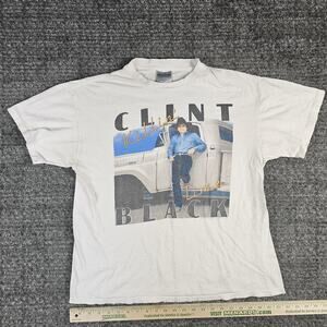 Vintage Retro 1990 Authentic Killin Time Clint Black Shirt Concert Tour Shirt XL